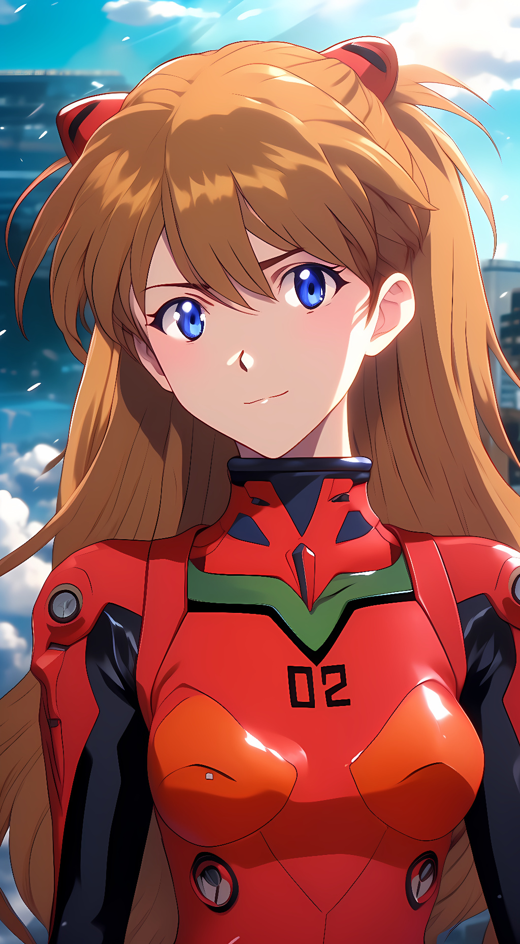 ai character: Asuka Langley background