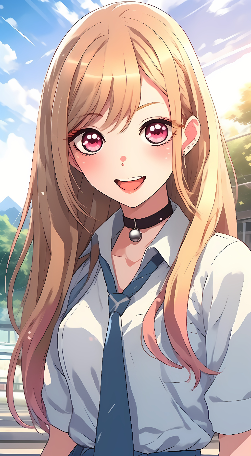 ai character: Marin Kitagawa background