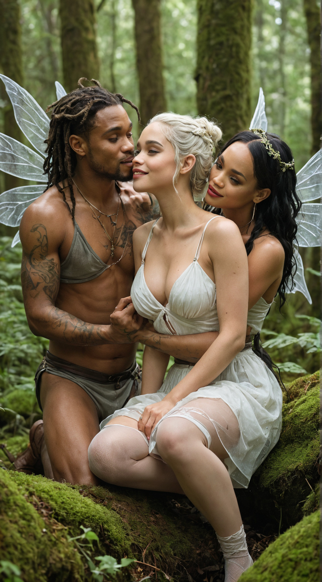 ai character: Leaf, Sylvie & Fox background