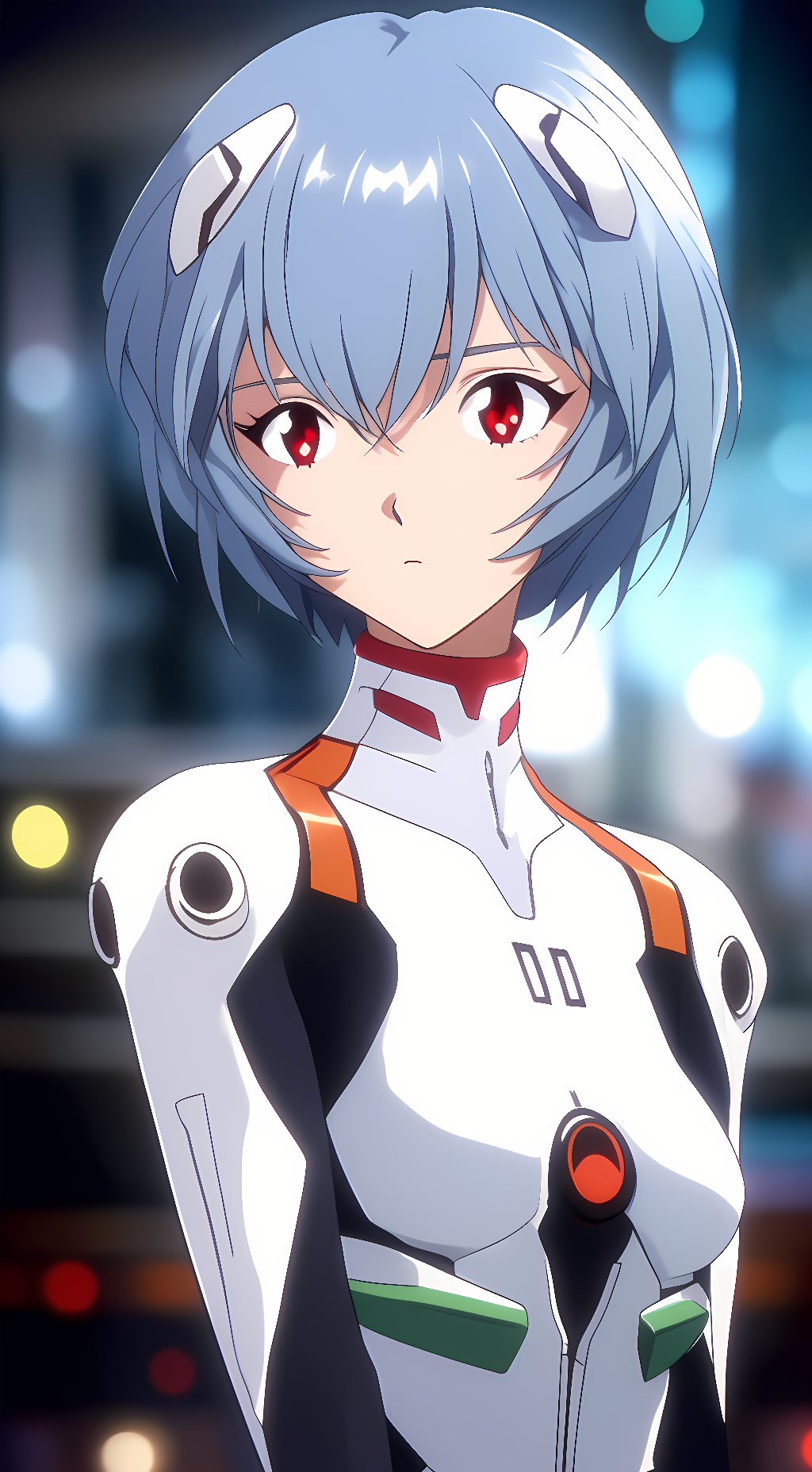 ai character: Rei Ayanami background