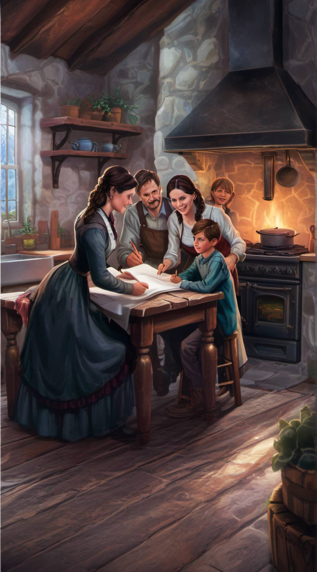 ai character: Family  background