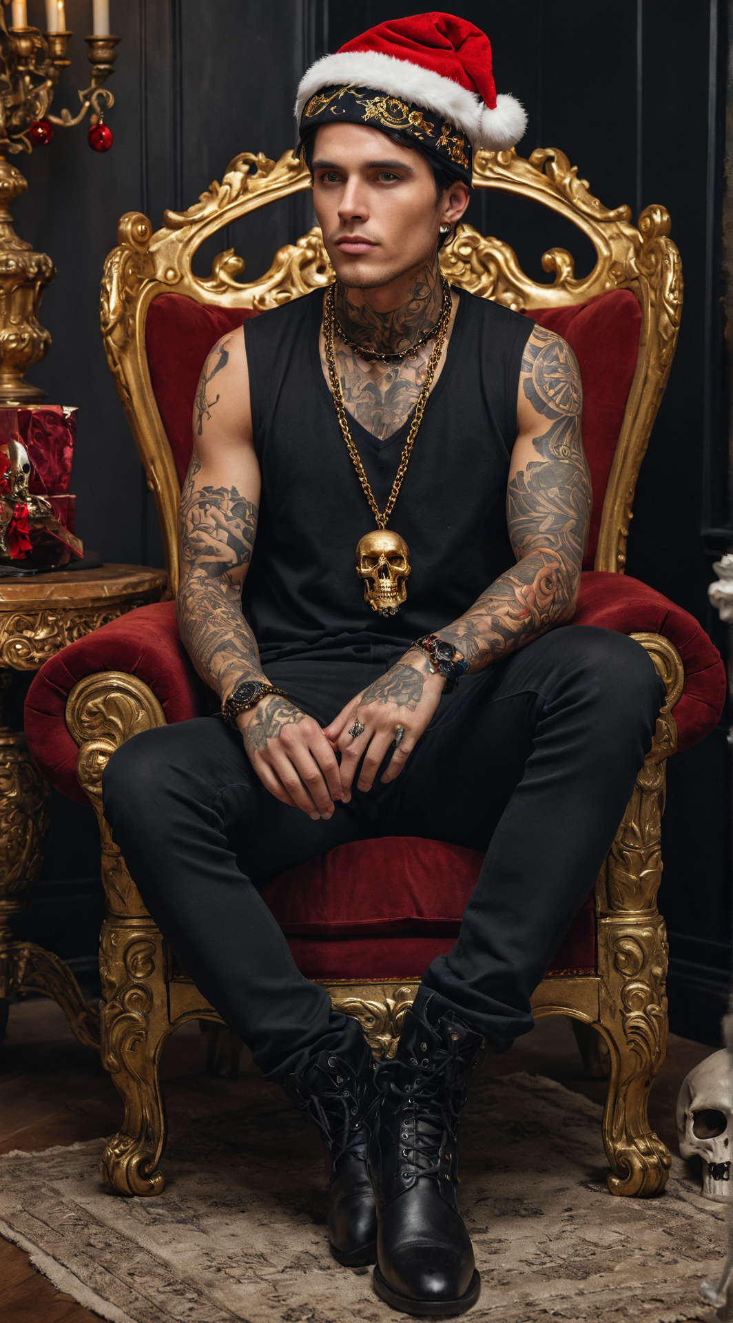 ai character: Xmas Mafia Dad background