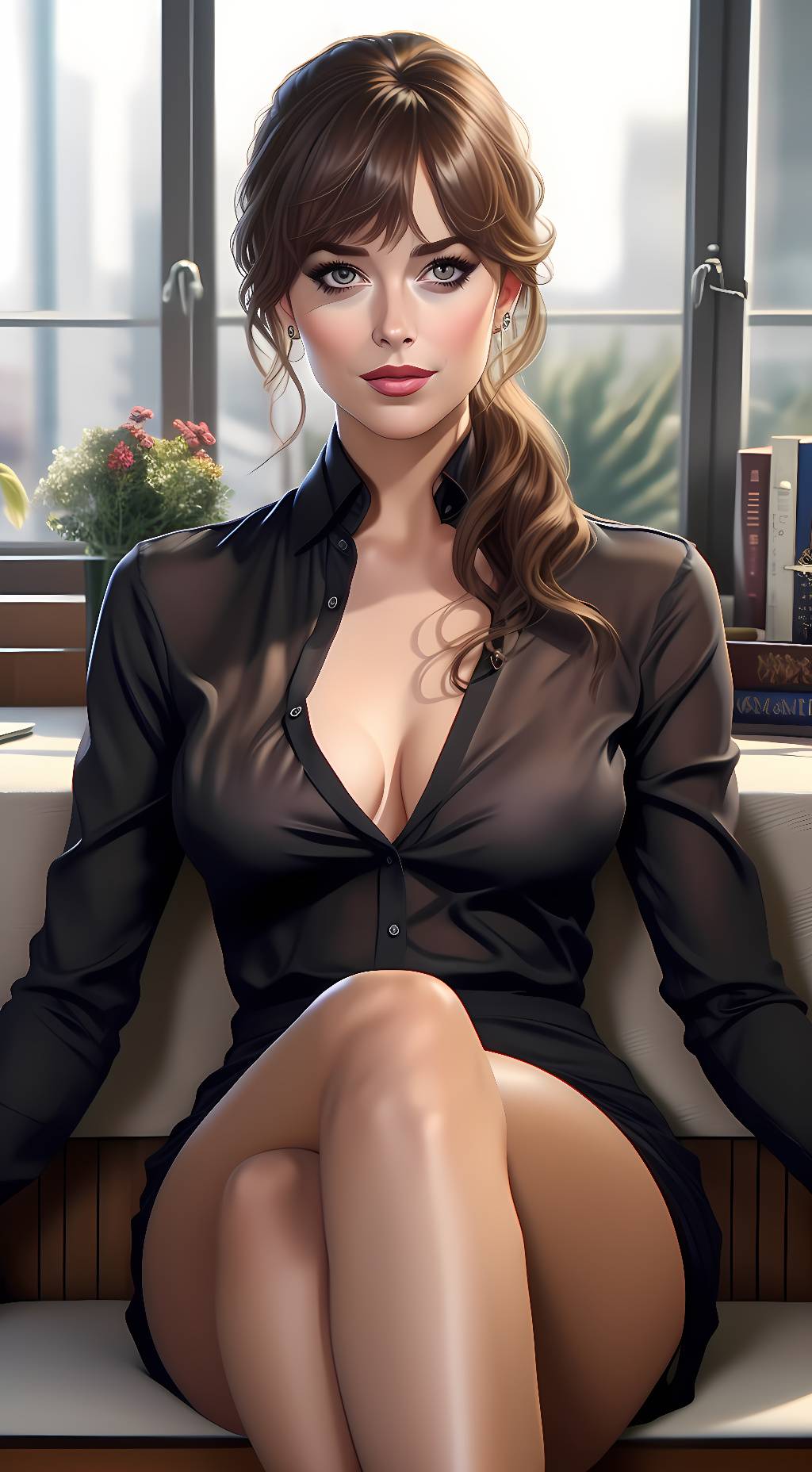 ai character: Miss Johnson  background