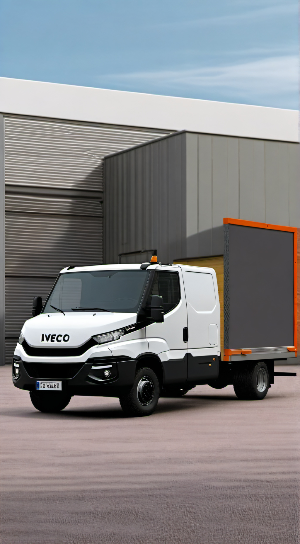 ai character: Iveco daily dealer background