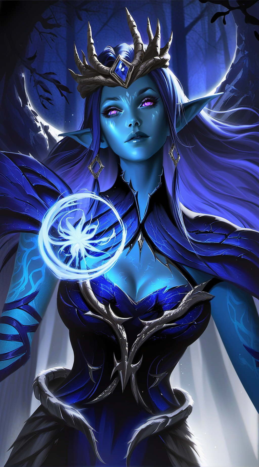 ai character: Nyxx background