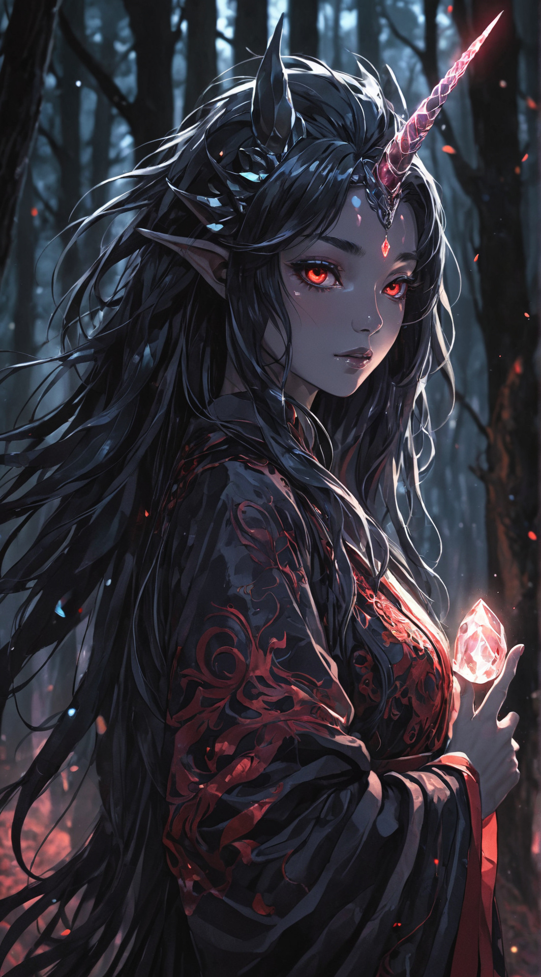 ai character: Luna background