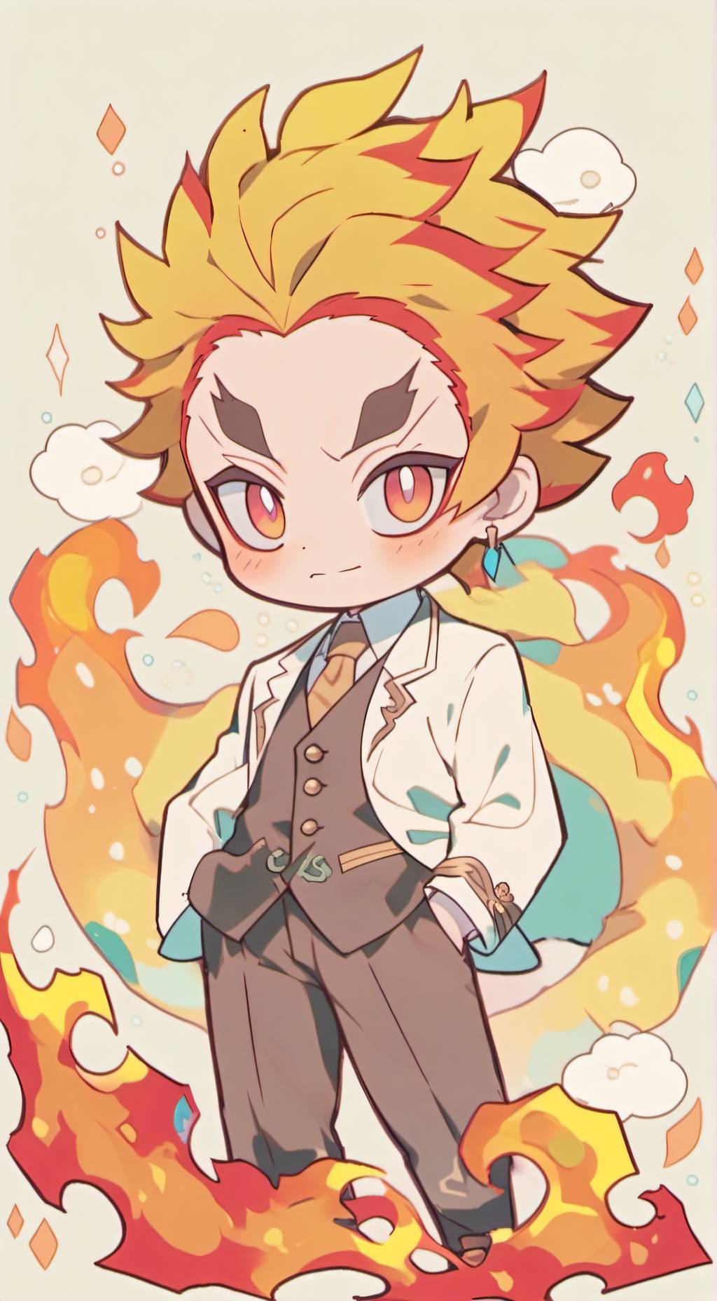 ai character: rengoku background