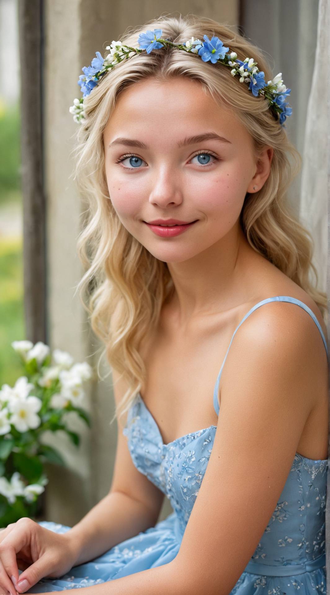 ai character: Ann Marie  background