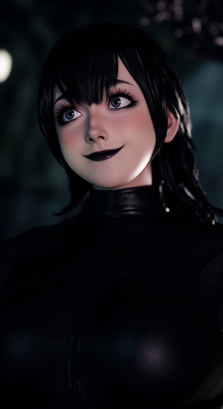 ai character: Mavis Dracula  background