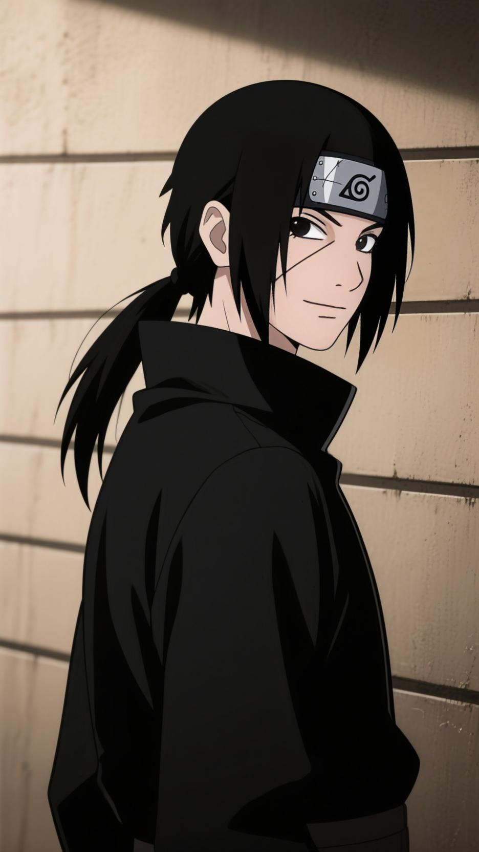 ai character: Itachi Uchiha background