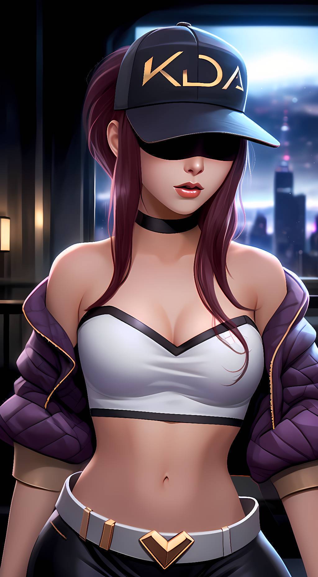 ai character: K/DA Akali background