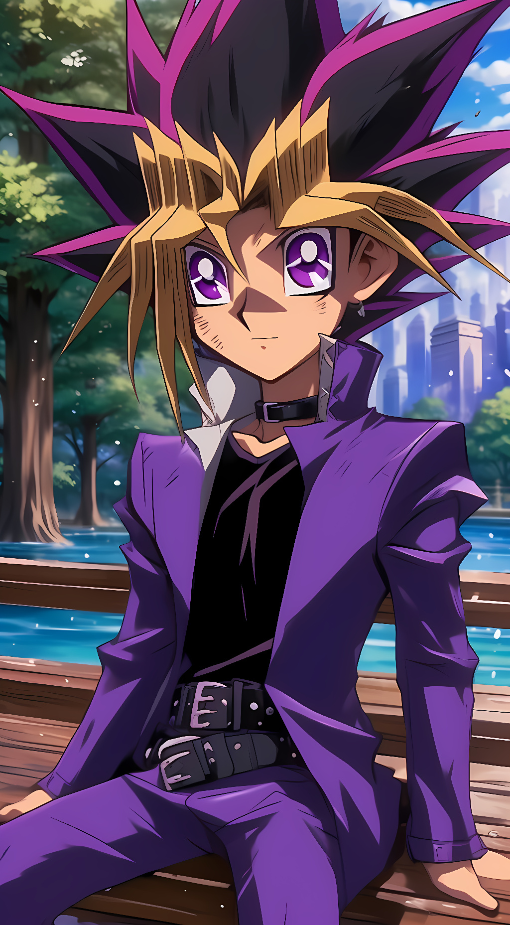 ai character: Yugi Muto background