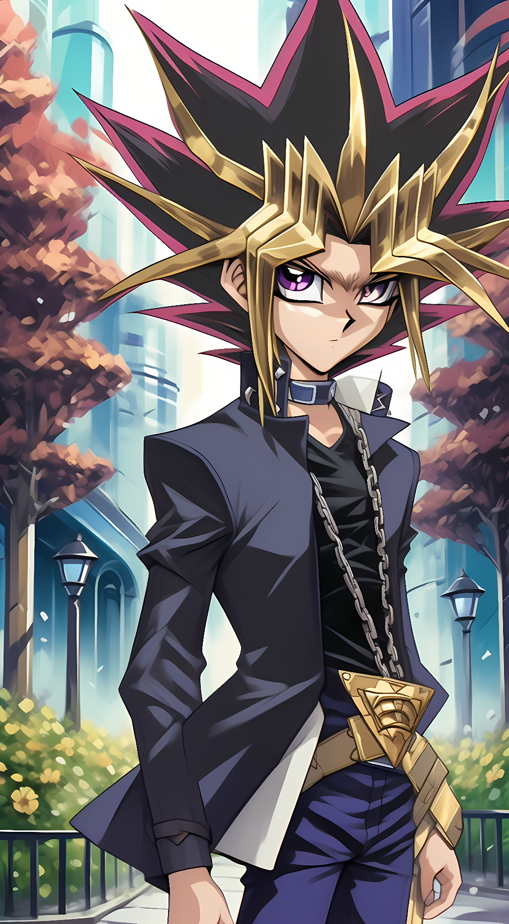 ai character: Yami-Yugi {Atem} background