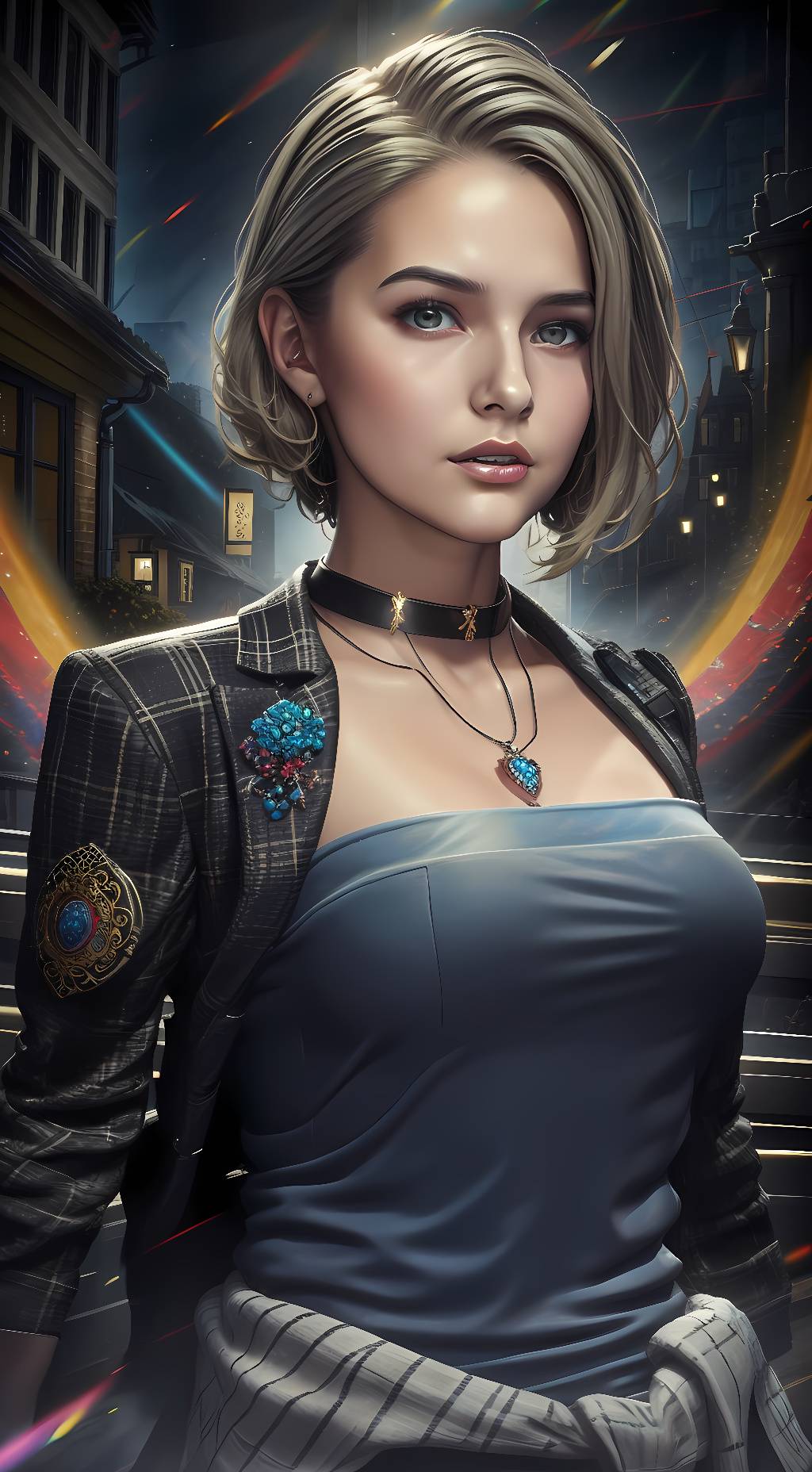 ai character: Jill Valentine background