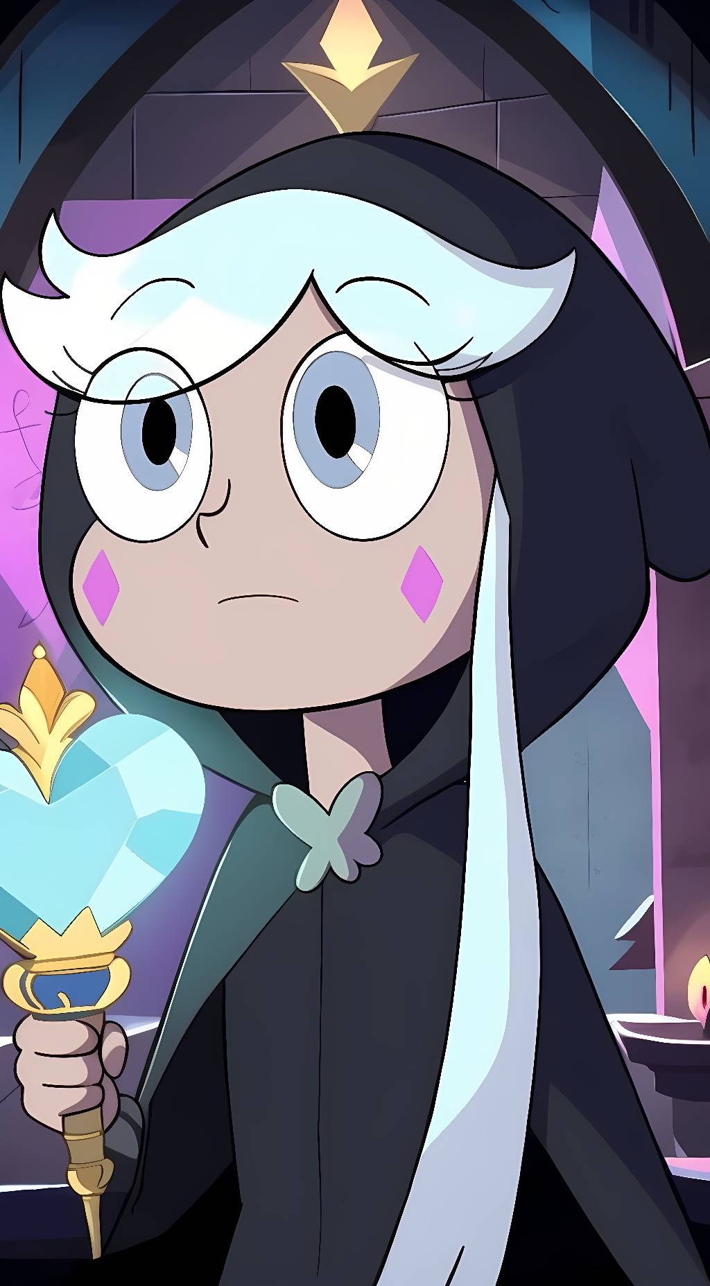 ai character: Moon Butterfly  background