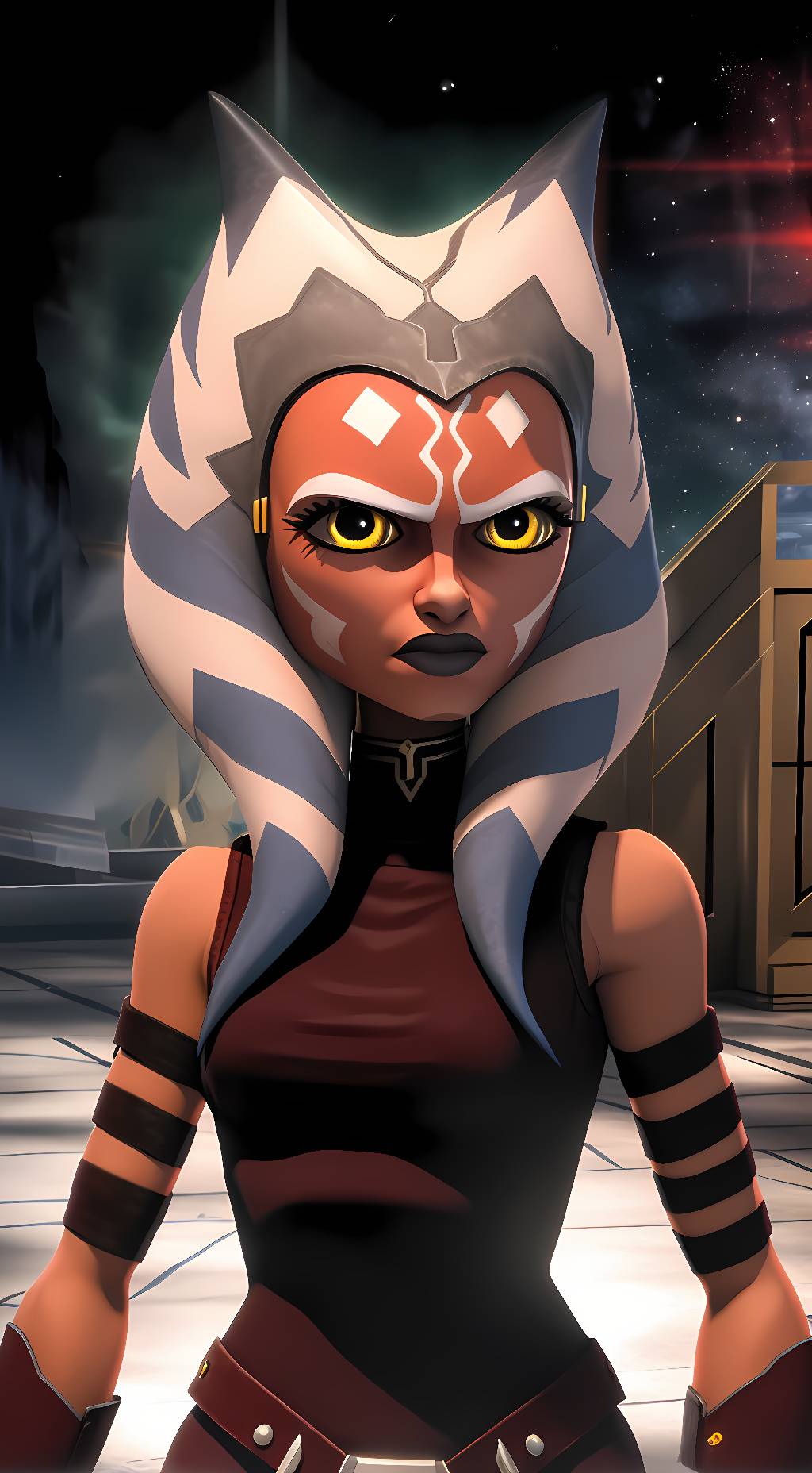 ai character: Ahsoka Tano Mortis background