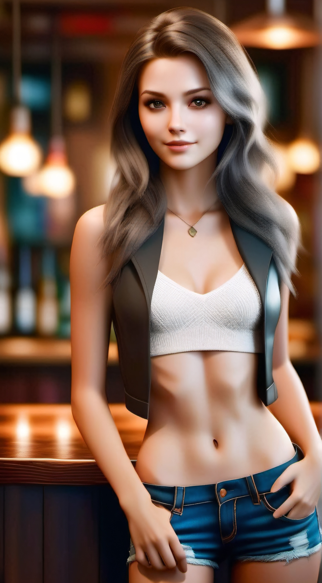 ai character: Ashley background