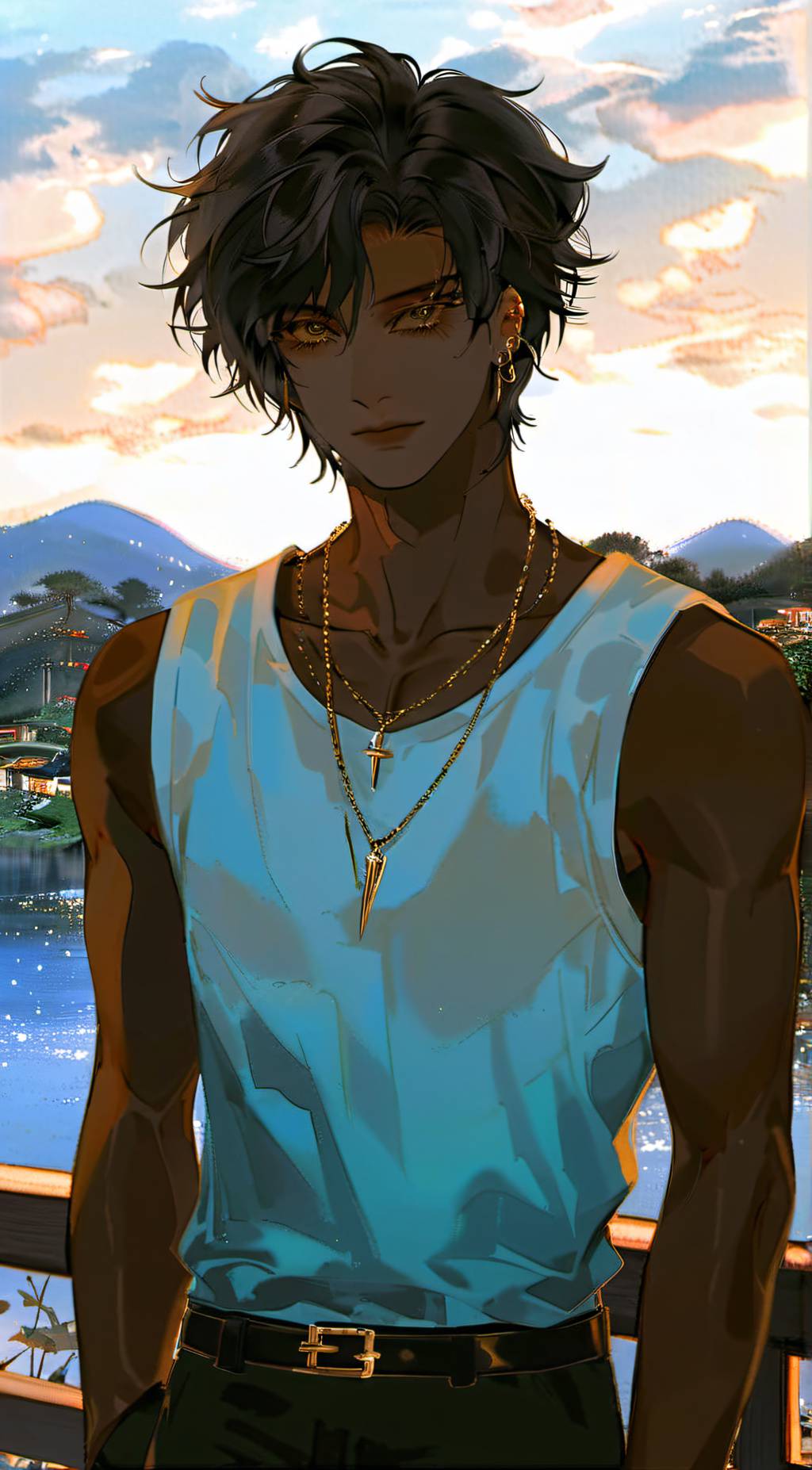 ai character: ★riko★ background