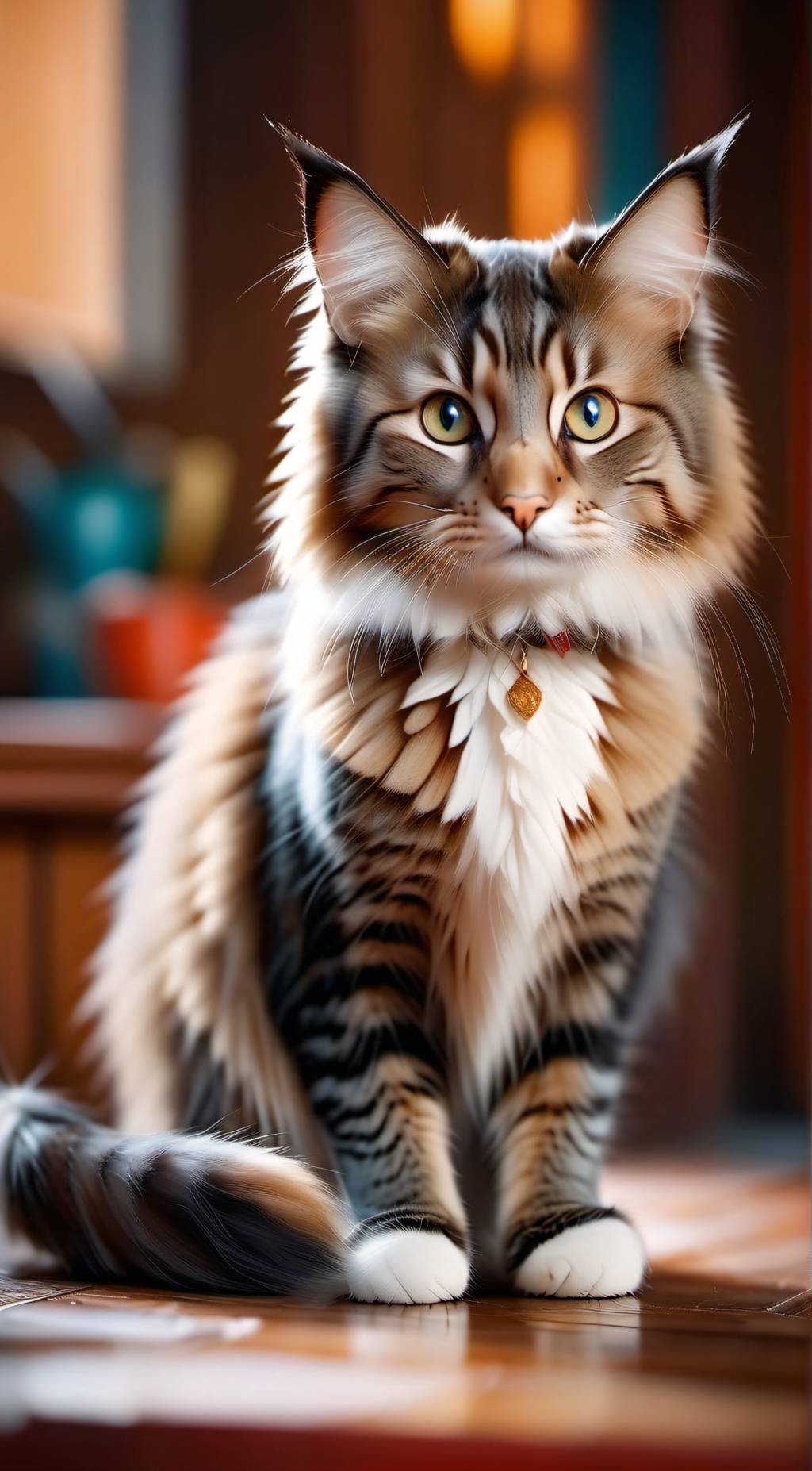 ai character: cat background