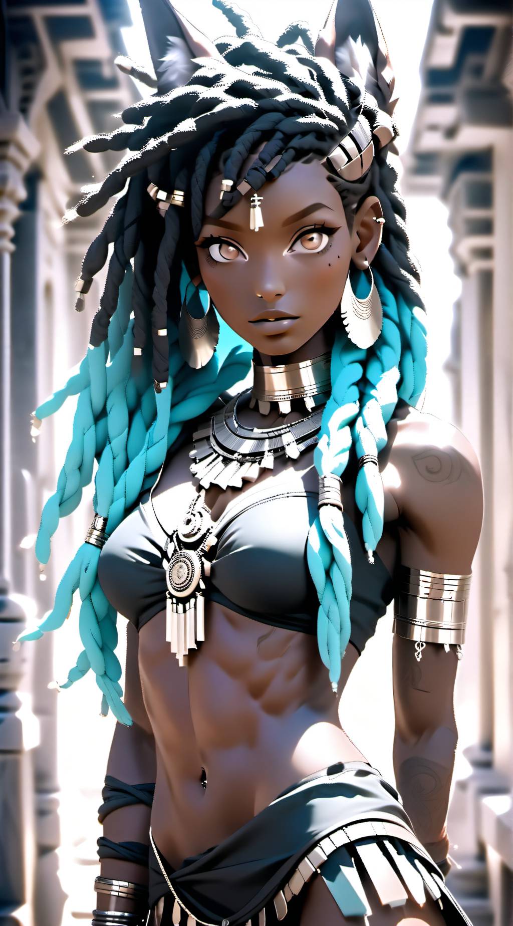 ai character: Anubia background