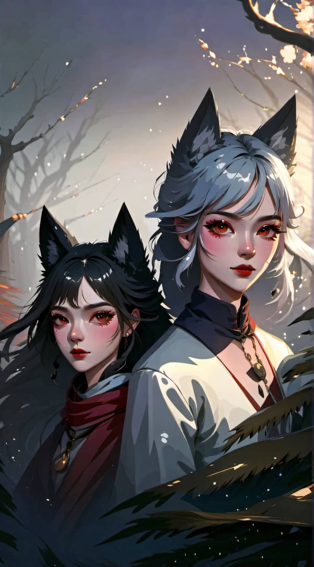 ai character: nia & tia background