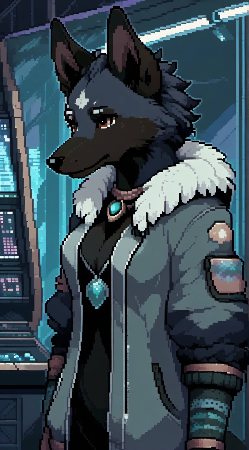 ai character: Sapphire  background