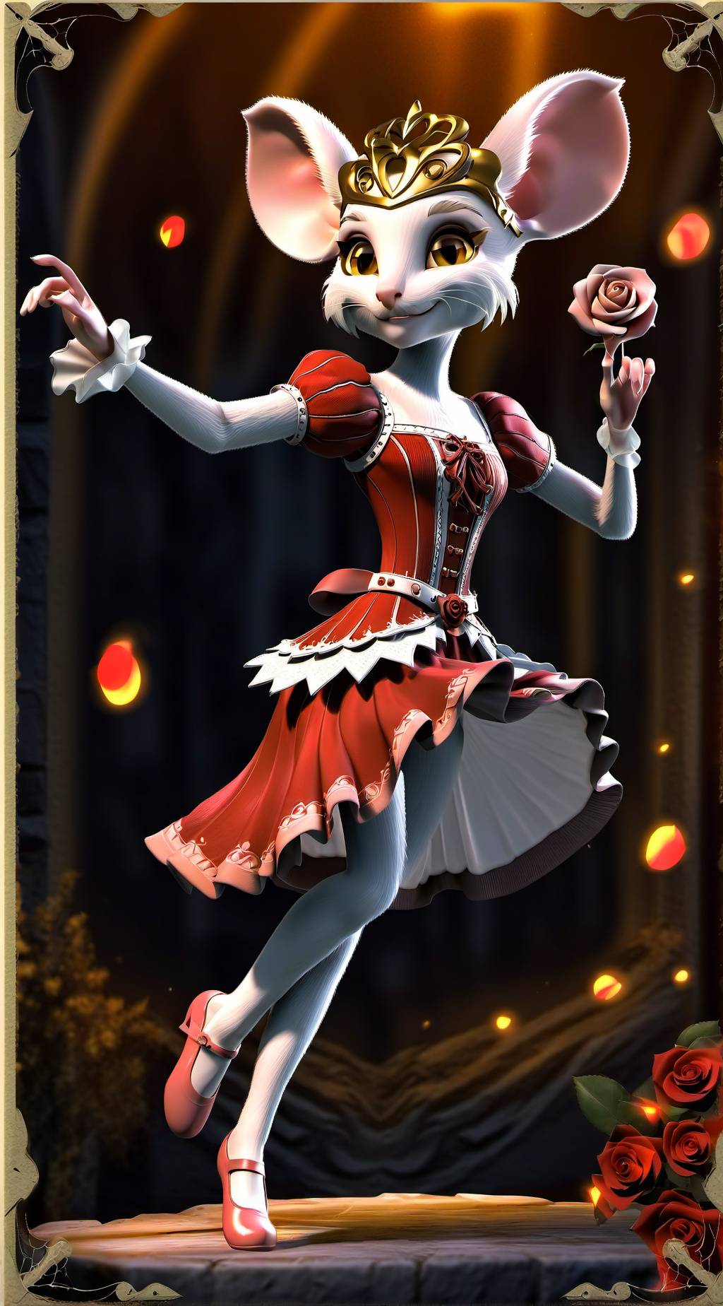 ai character: Angelina  background