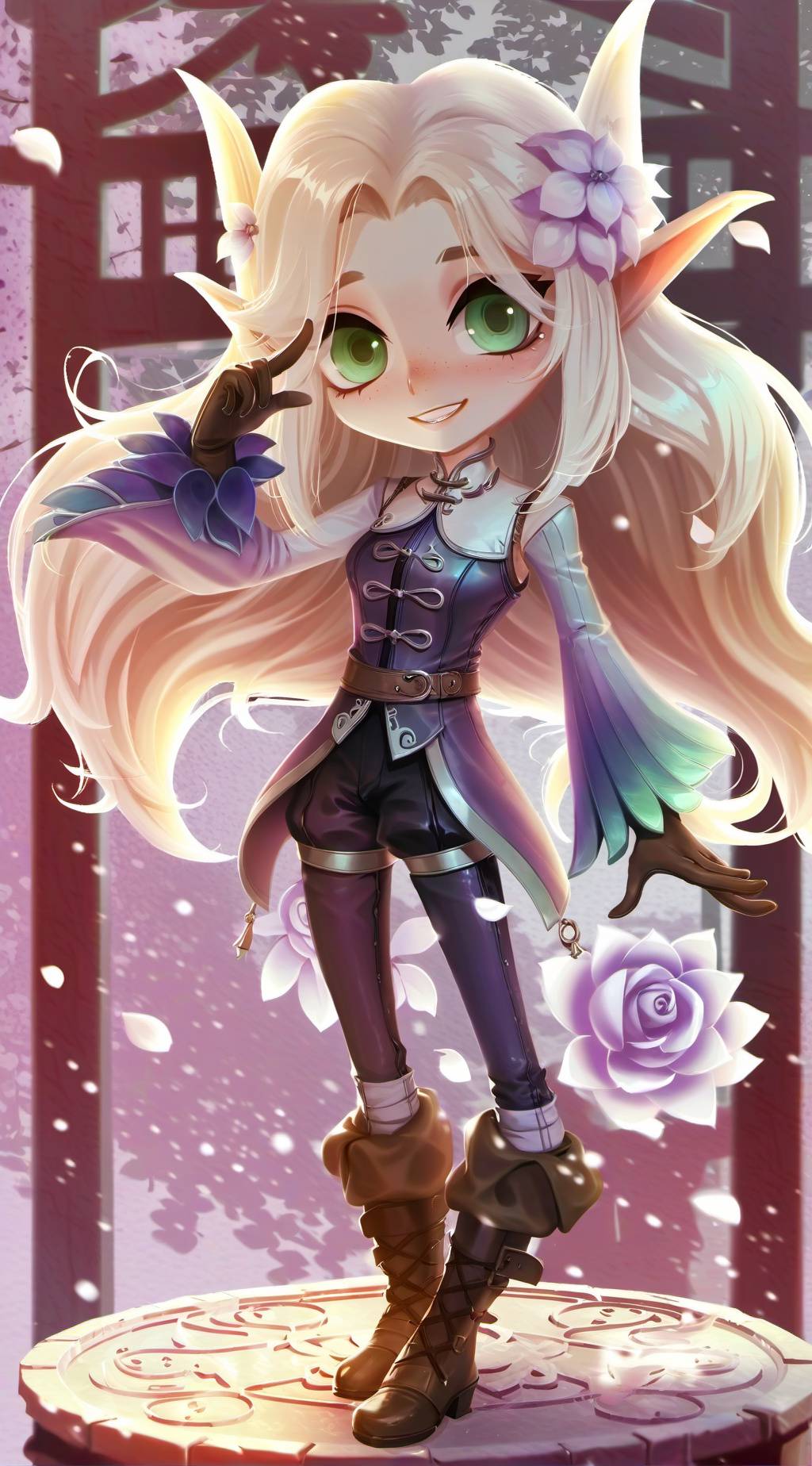 ai character: zelda  background