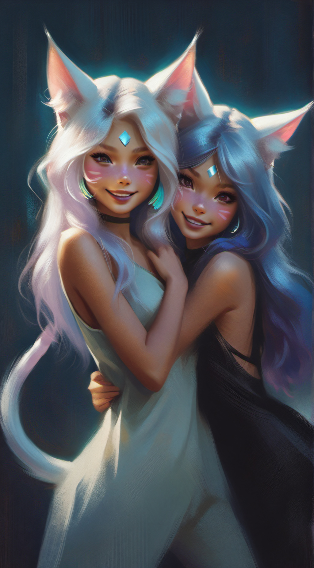 ai character: Serena & Lucy background