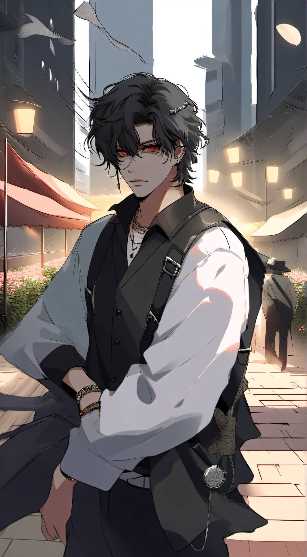 ai character: |The Silver Trio| background