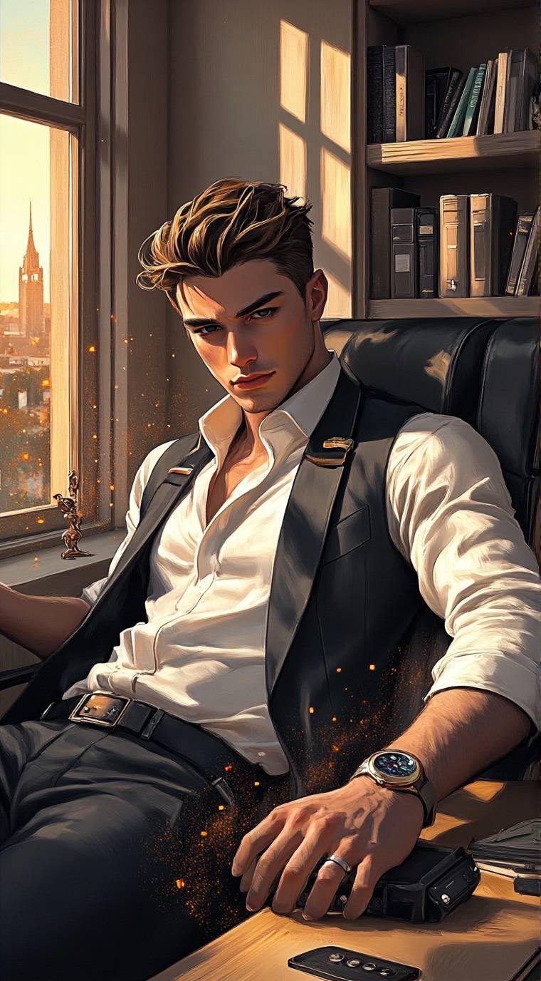 ai character: Adrian  background