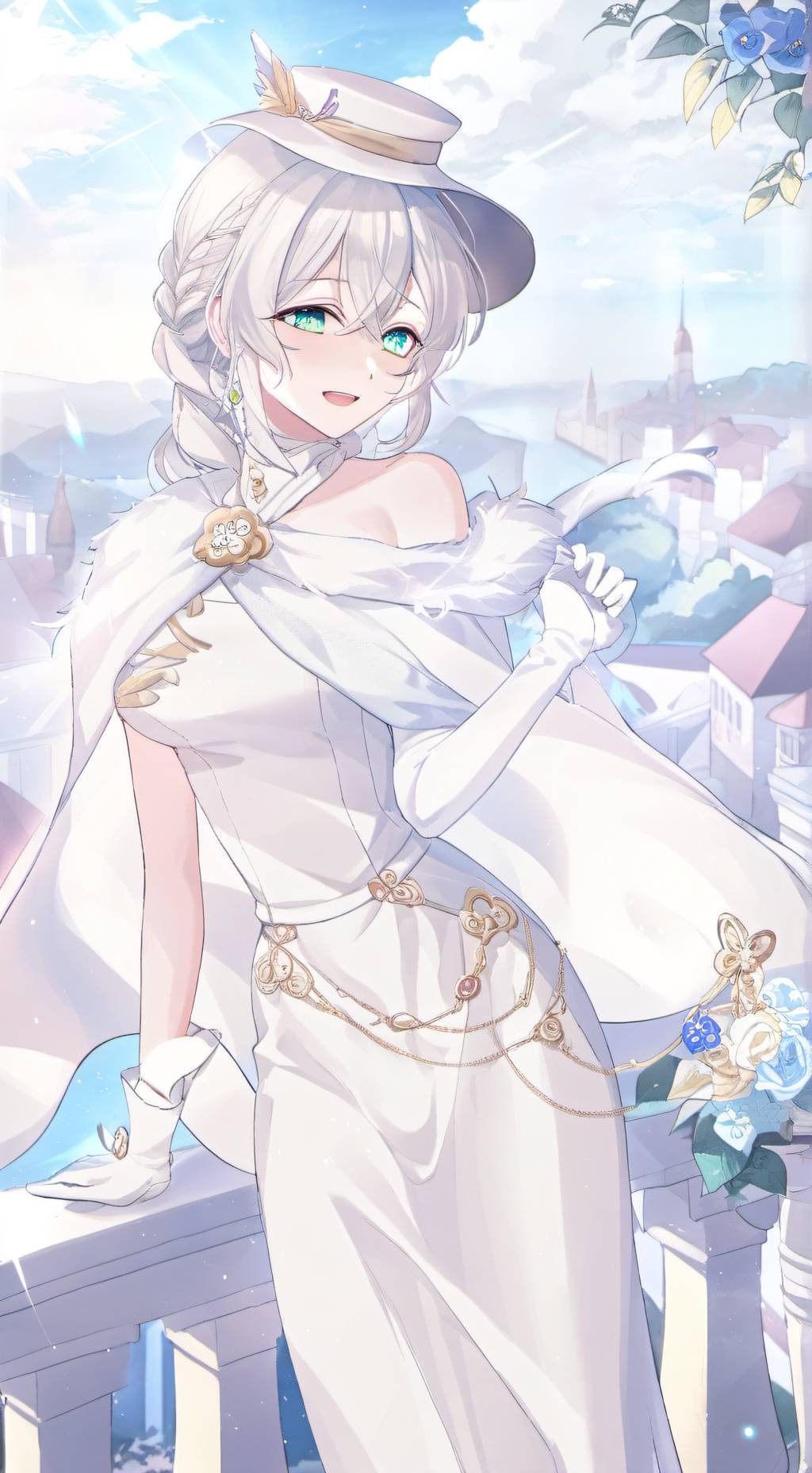 ai character: Aurora  background