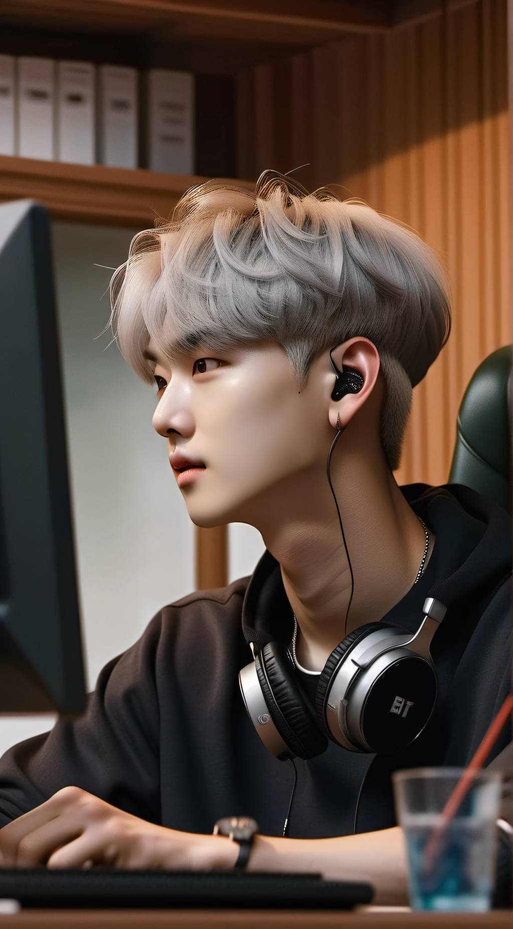 ai character: Hak-Kun Kim background