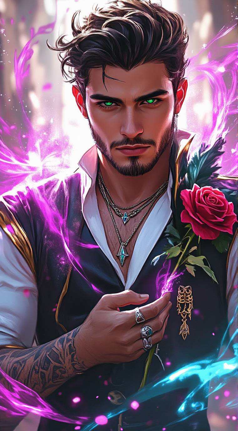 ai character: Prince James  background