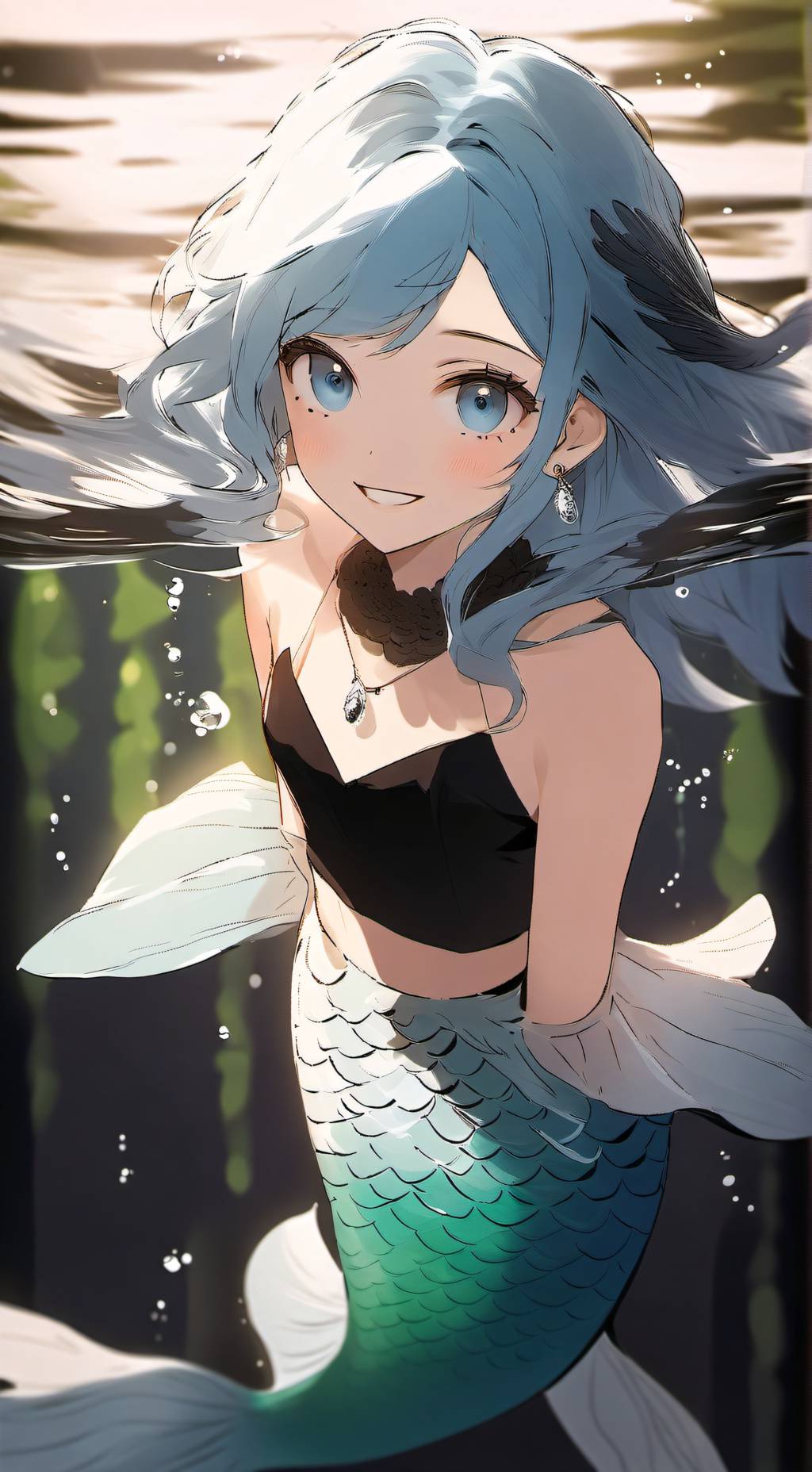 ai character: Coral background