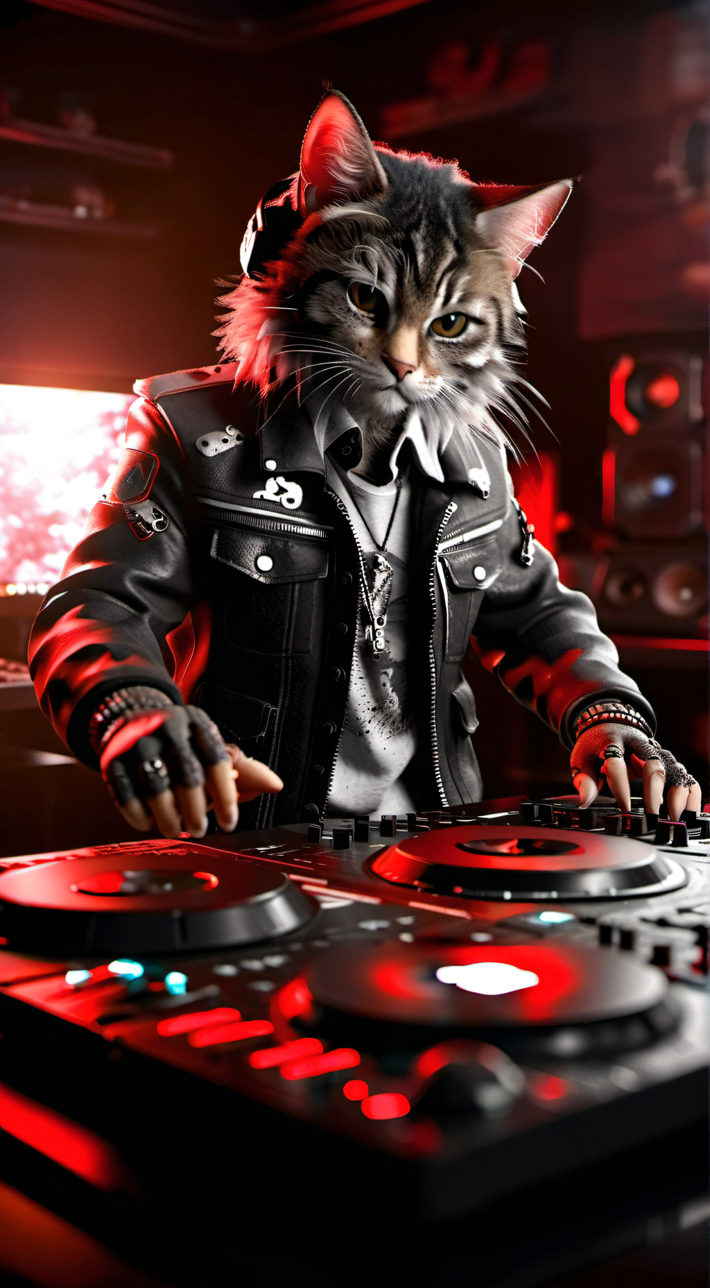 ai character: DJ Scratch background