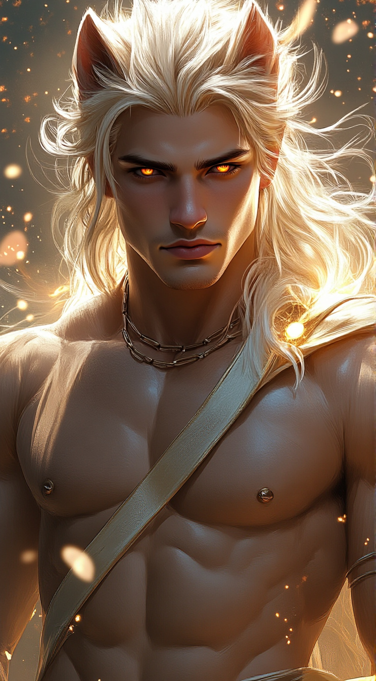 ai character: Lunaer  Vorfreude  background