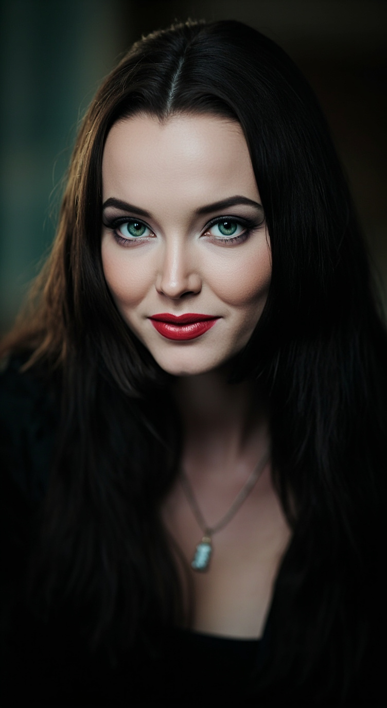 ai character: Morticia Addams background