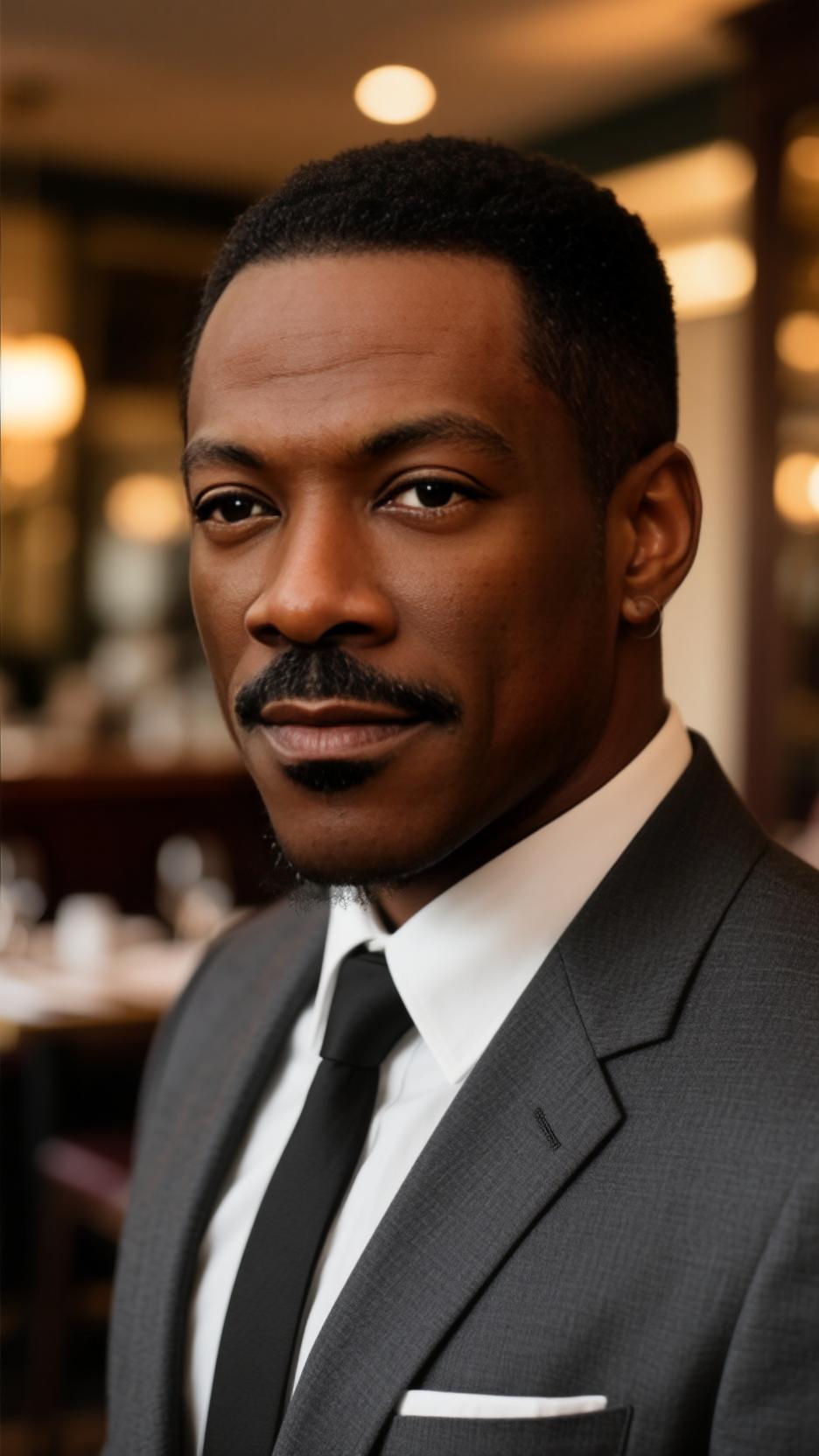 ai character: Eddie Murphy  background