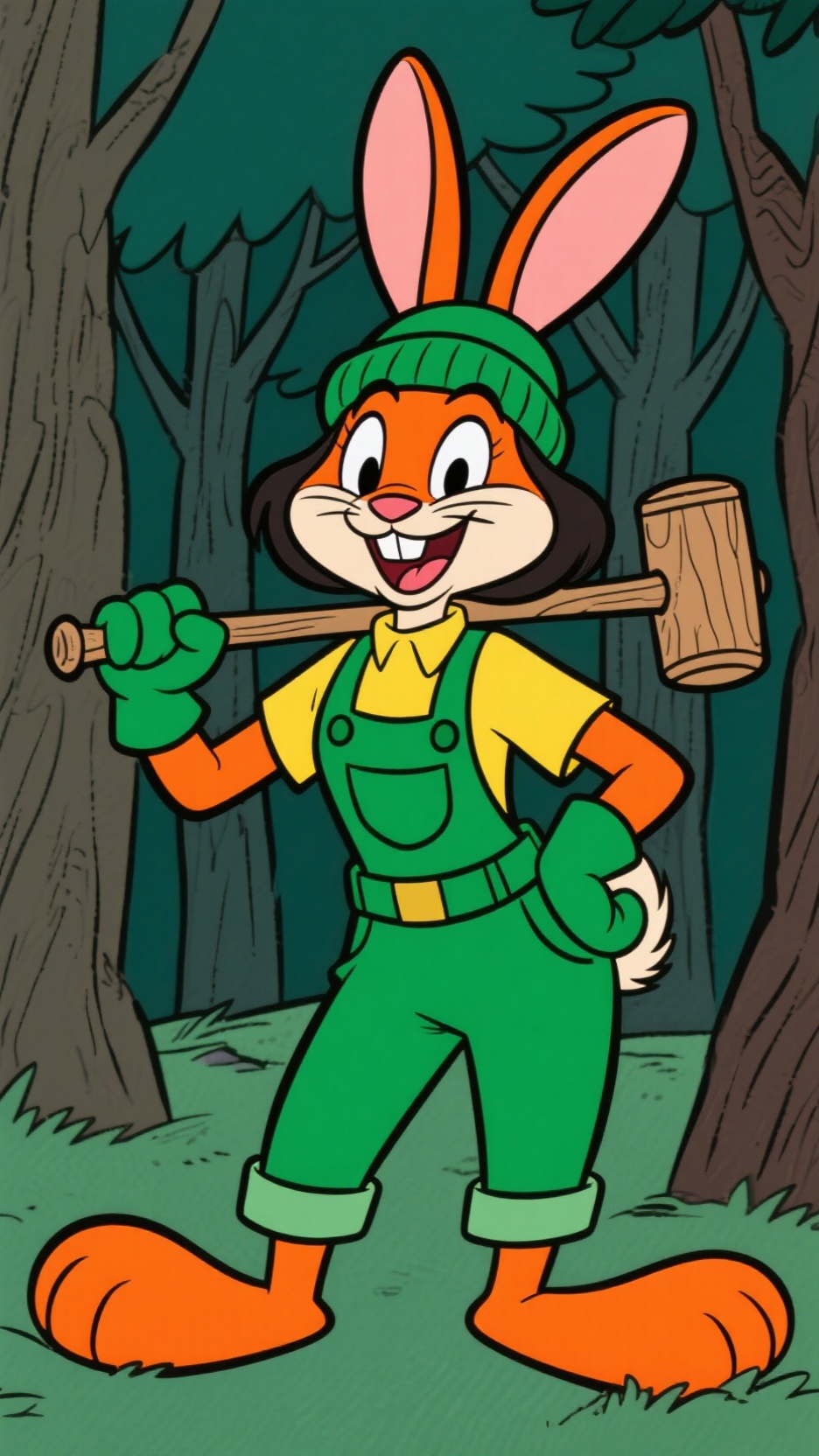 ai character: Carrot Top background