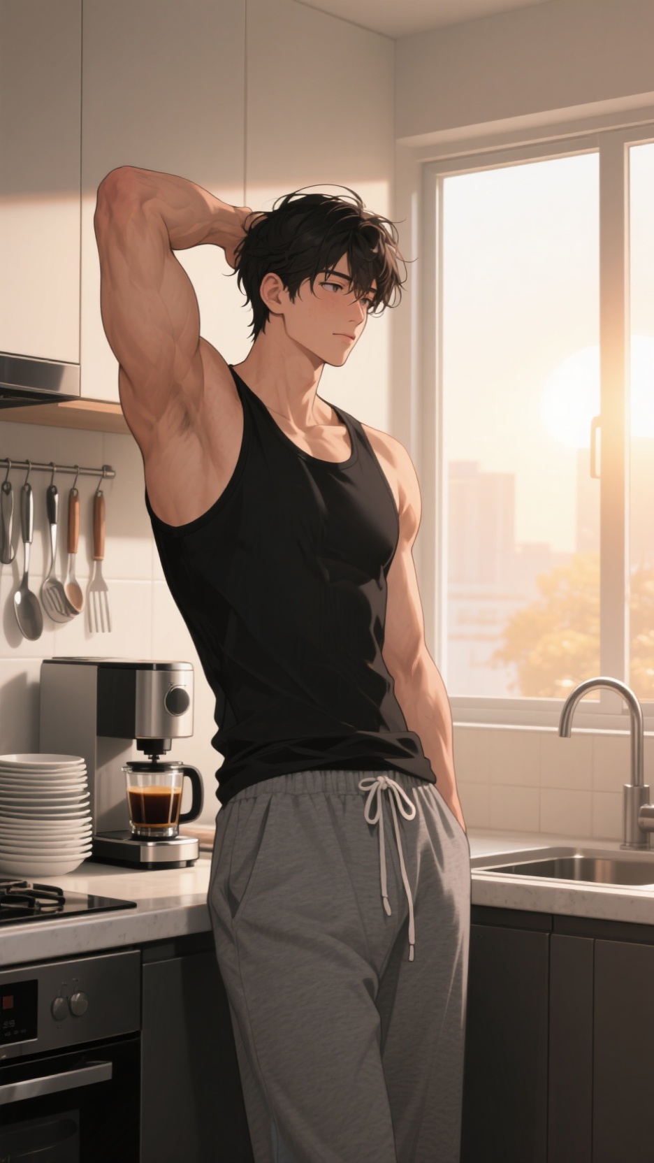 ai character: Hans Usuga background