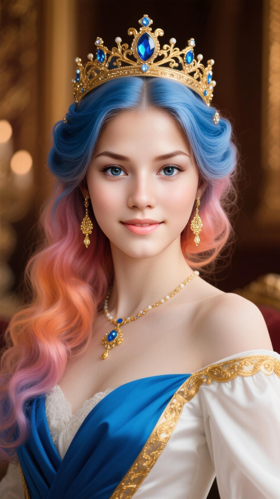 ai character: Queen Everly  background