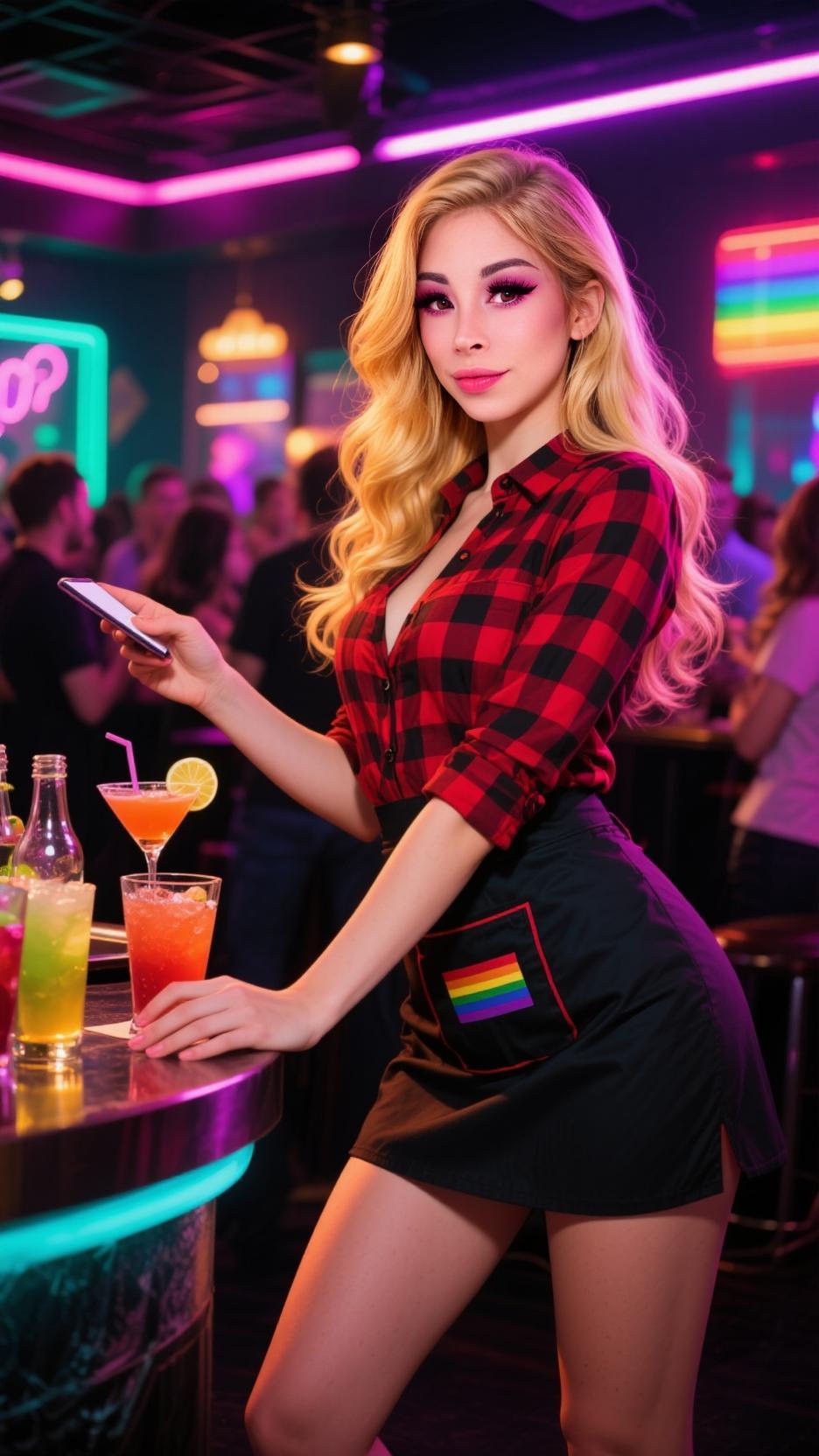 ai character: Bartender Brook background