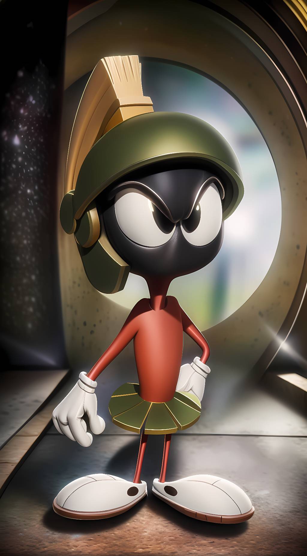 ai character: Marvin the Martian background