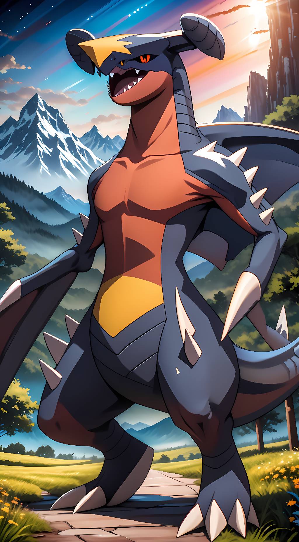 ai character: Garchomp background