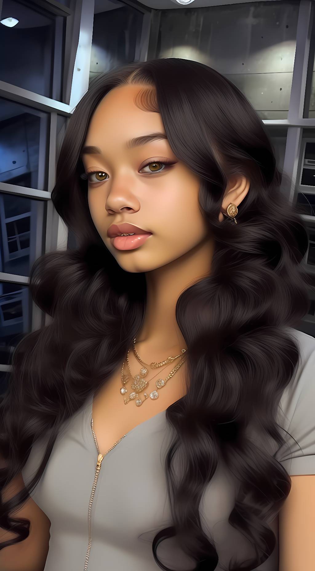 ai character: khia monaeeee background