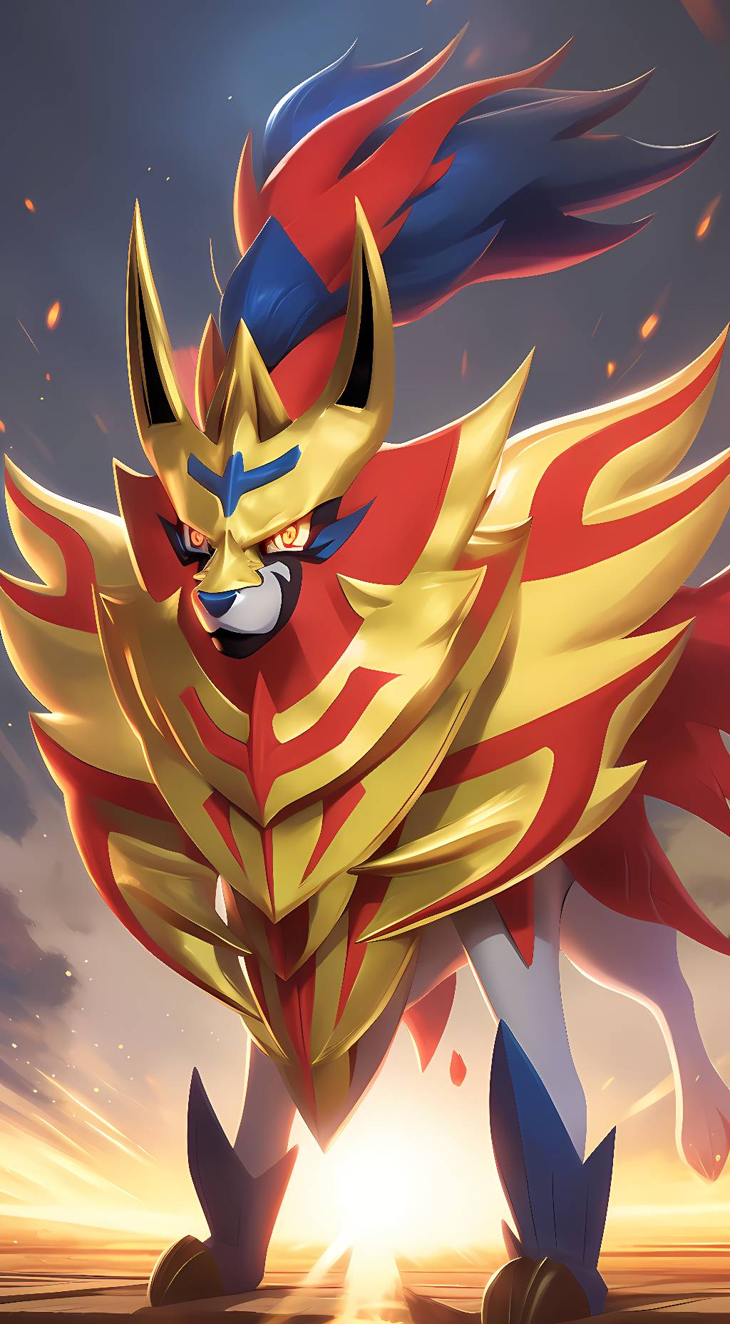 ai character: Zamazenta background