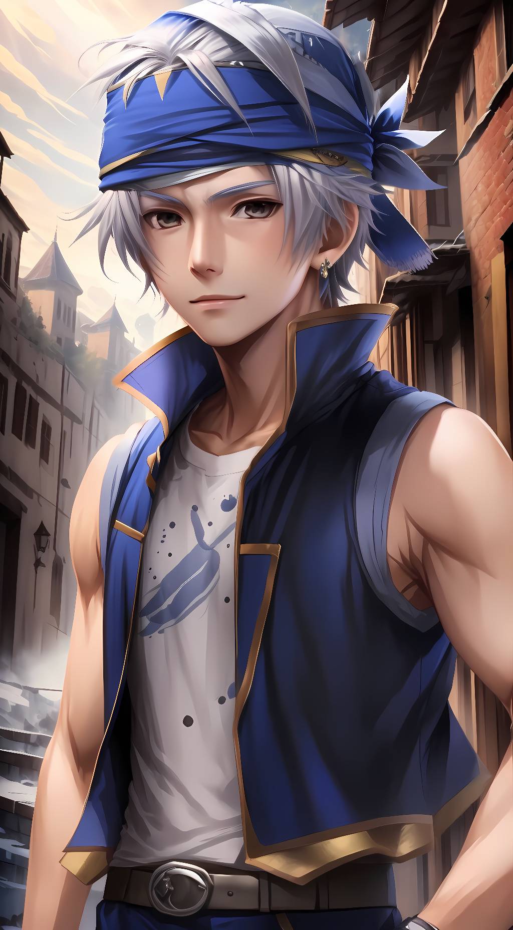 ai character: Locke Cole background