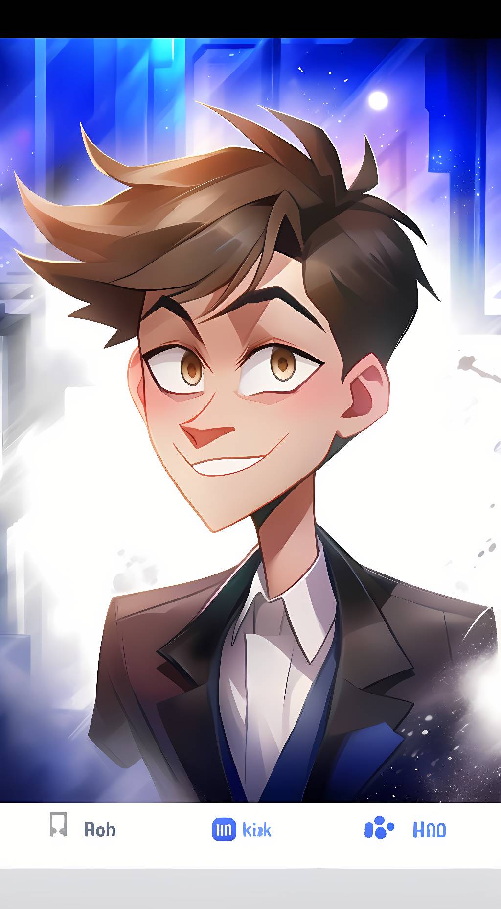 ai character: 🦌📻Alastor📻🦌 background