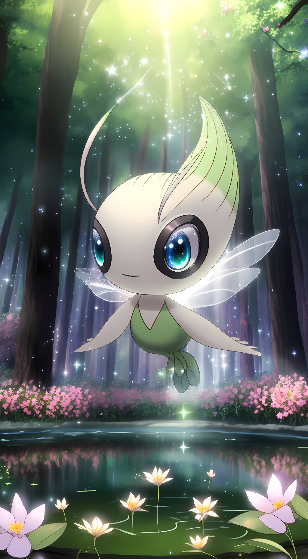 ai character: Celebi background